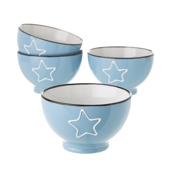 Bol din ceramică Unimasa Star, 580 ml, albastru-image-1