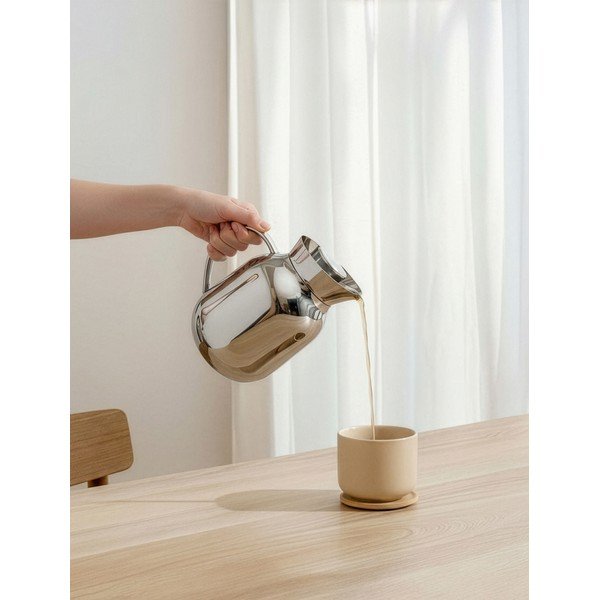 Cană termos argintiu din oțel inoxidabil 1,2 l Amphora – Stelton-image-2