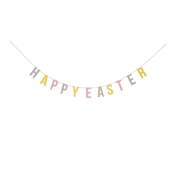 Ghirlandă din hârtie Bloomingville Pastel Easter, lungime 200 cm