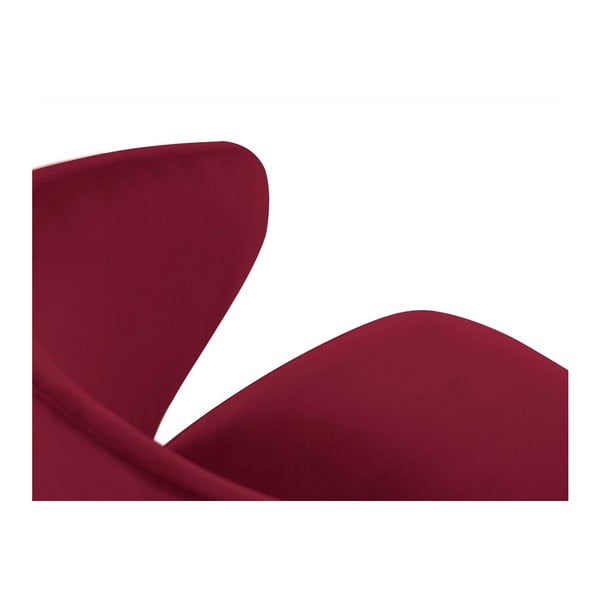 Scaun cu tapițerie de catifea Windsor & Co Sofas Nemesis, roșu-image-3