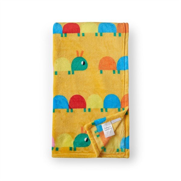 Pătură pentru copii galbenă din polar/fleece 130x170 cm Curious Caterpillar – Catherine Lansfield