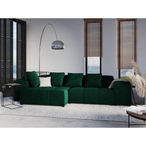 Pernă pentru canapea modulară verde cu tapițerie din catifea Rome Velvet - Cosmopolitan Design-image-4