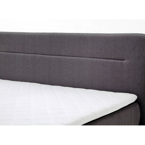 Pat boxspring gri antracit 180x200 cm Massello – Meise Möbel-image-3