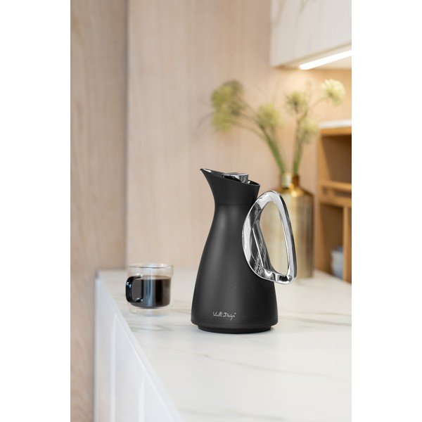 Termos negru din plastic 1 l Alessia – Vialli Design-image-1