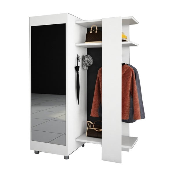 Dulap și oglindă Antre, alb-image-3