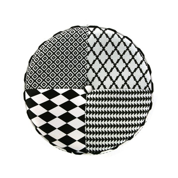 Taburet rotund Versa Geometrico Round-image-1