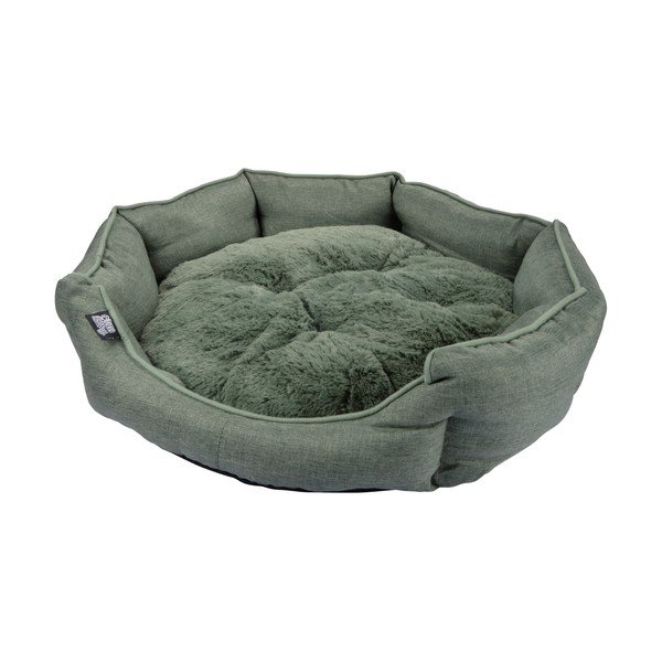 Pat pentru animale de companie kaki pentru câini ø 60 cm – Love Story-image-3