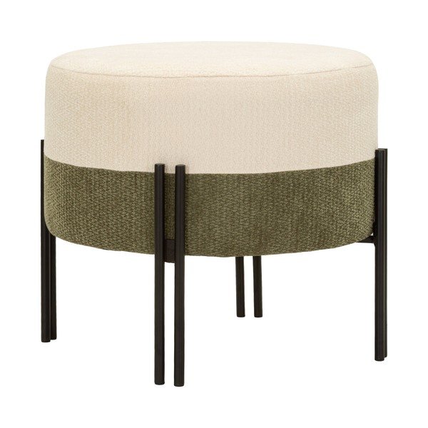 Puf kaki/crem Modern Style – Mauro Ferretti