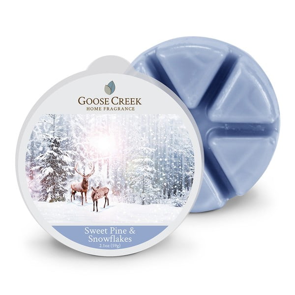 Ceară aromată pentru lămpi aromaterapie Goose Creek Sweet Pine and Snowflake, 65 de ore de ardere