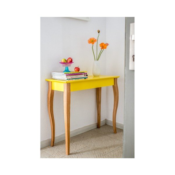 Masă Ragaba Console, lungime 105 cm, galben-image-1