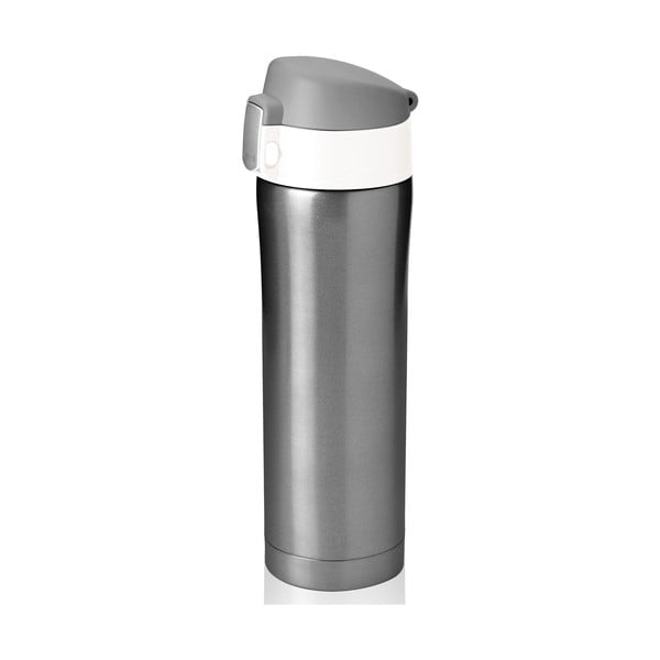 Sticlă termos Asobu Diva Cup Smoke/White, 450 ml