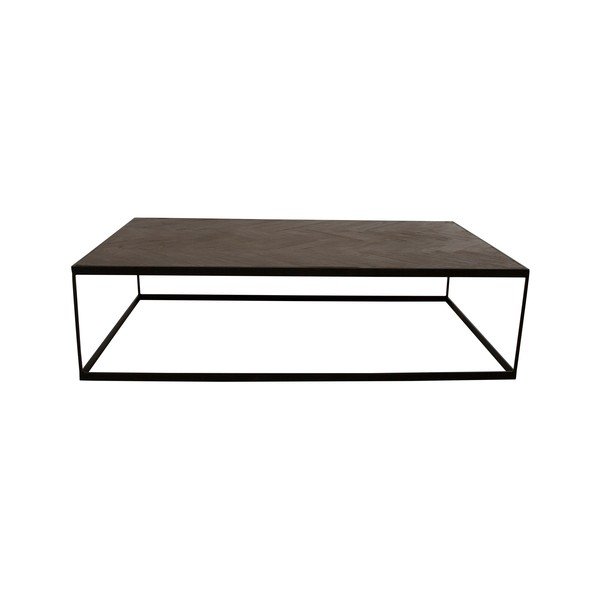 Masă de cafea cu blat din lemn reciclat Canett Damo, lungime 150 cm-image-1