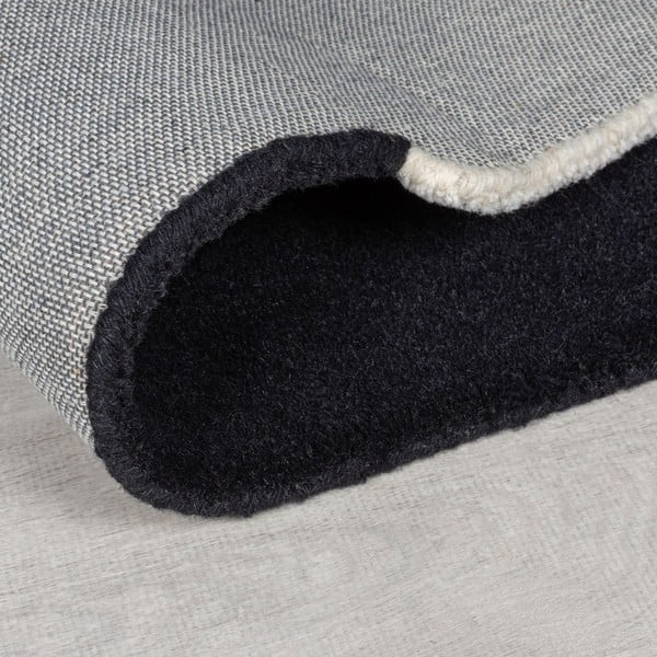 Covor negru/gri țesut manual din lână 150x240 cm Collage Monochrome – Flair Rugs-image-2