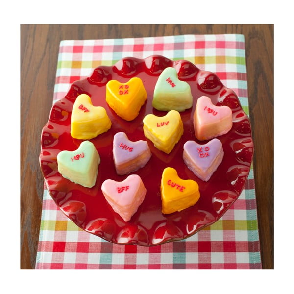 Formă pentru 6 prăjituri în formă de inimă Nordic Ware Valentine, 500 ml, arămiu-image-3