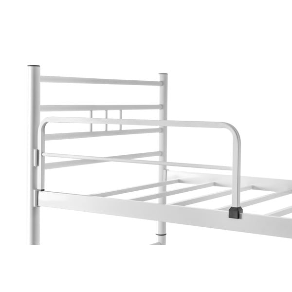 Pat pentru copii  alb supraetajat 90x190 cm R70 – Kalune Design-image-3