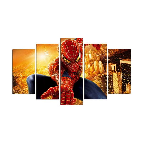 Tablou din 5 piese Spider Man
