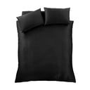 Lenjerie de pat neagră din satin pentru pat dublu 200x200 cm Silky Soft – Catherine Lansfield