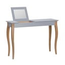 Masă de toaletă cu oglindă Ragaba Dressing Table, lungime 105 cm, gri