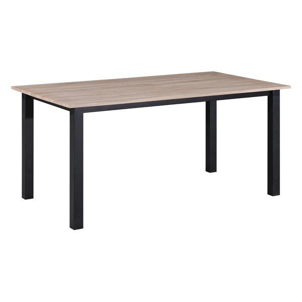 Masă de dining cu blat cu aspect de lemn de stejar 90x160 cm Durham – Støraa