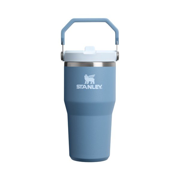 Termos albastru prăfuit din oțel inoxidabil 600 ml IceFlow™ Flip Straw 2.0 Tumbler Indigo – Stanley