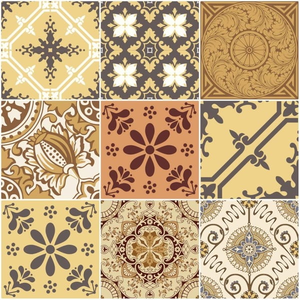 Set 9 autocolante Ambiance Cottage, 10 x 10 cm-image-1