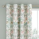 Draperii verzi-roz 2 buc. 168x183 cm Clarence Floral – Catherine Lansfield