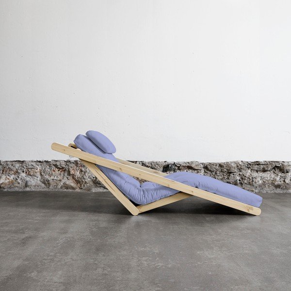 Șezlong extensibil Karup Figo Raw/Blue Breeze-image-1