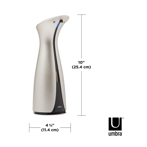 Dozator de săpun lichid argintiu automat 250 ml Otto – Umbra-image-4