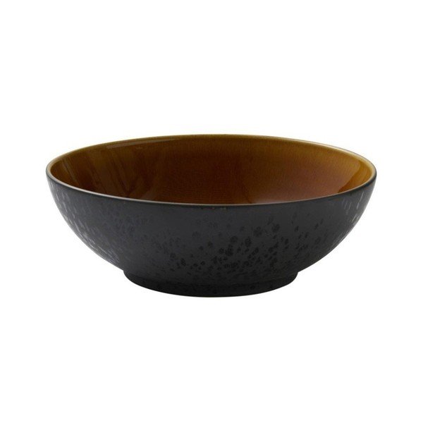 Bol negru/chihlimbar din gresie ø 30 cm Gastro Black/Amber – Bitz