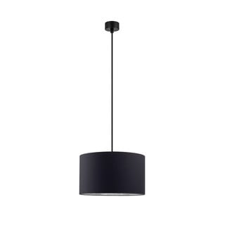 Lustră cu interiorul argintiu Sotto Luce Mika, ∅ 36 cm, negru