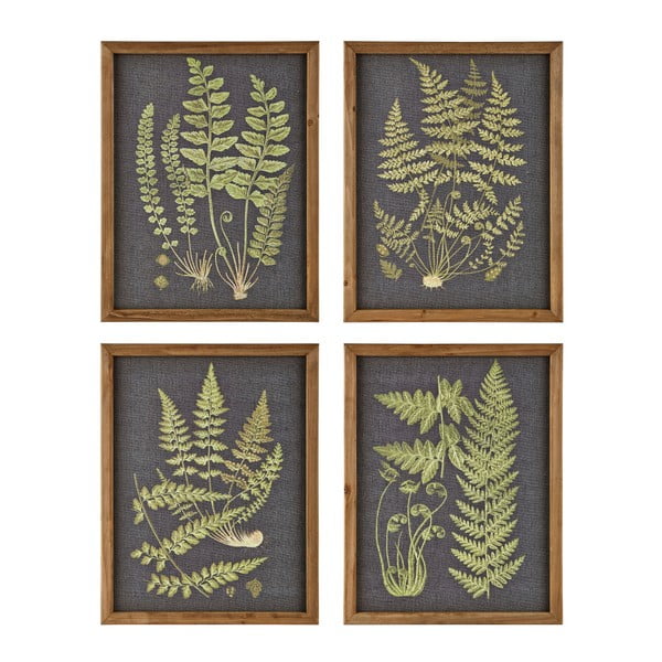 Set 4 tablouri KJ Collection Botany, 45 x 35 cm