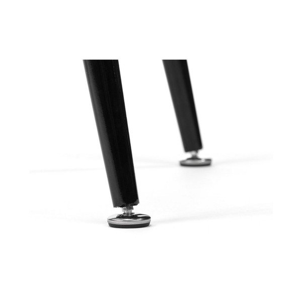 Birou cu structură neagră din metal loomi.design Diego, alb, 100 x 50 cm-image-2
