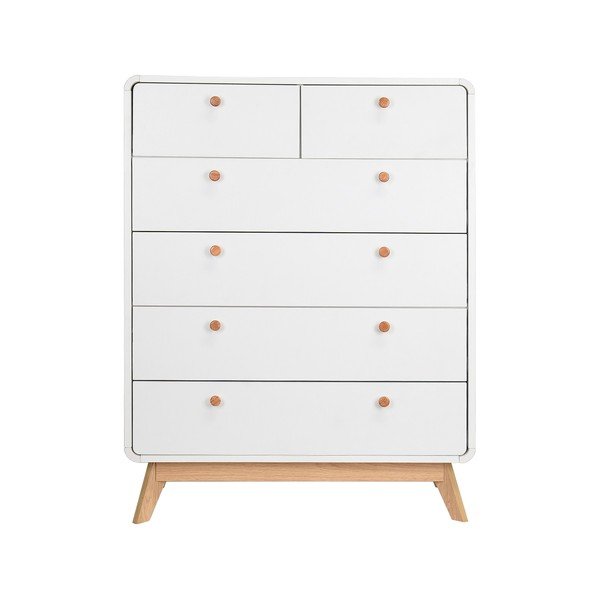 Comodă albă înaltă 81x104 cm Caitlin – Støraa