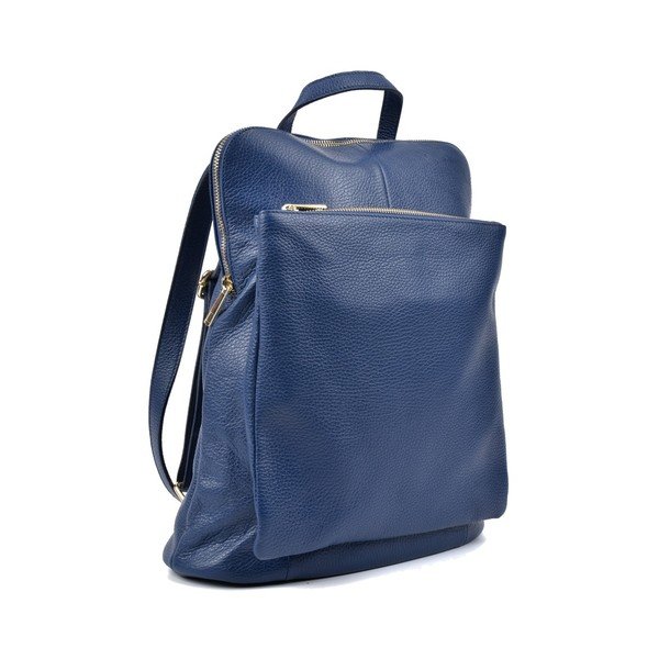 Rucsac din piele Isabella Rhea Turo, albastru-image-1