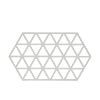 Suport din silicon pentru oale fierbinți Zone Triangles, gri deschis