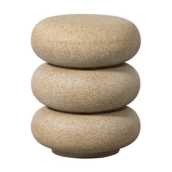 Măsuță de grădină rotundă cu aspect de piatră ø 40 cm Laurel – WOOOD