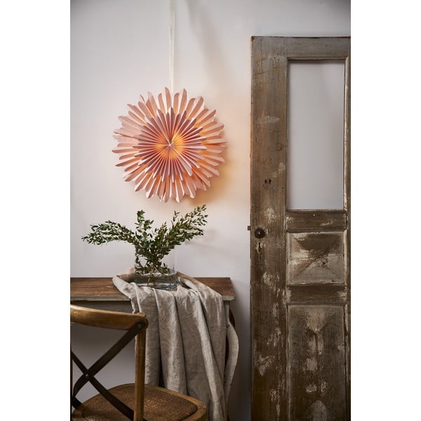 Decorațiune luminoasă de Crăciun roz ø 50 cm Crystal - Star Trading-image-4