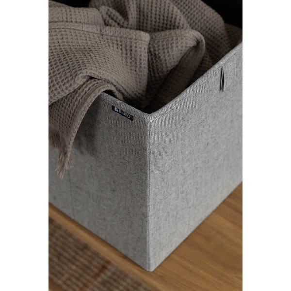 Cutie de depozitare gri din material textil 32x31,5x31,5 cm Soft Storage Cube – Bigso-image-3