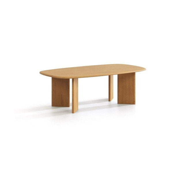 Măsuță de cafea în culoare naturală din lemn de stejar 60x120 cm Charlotte – Micadoni 