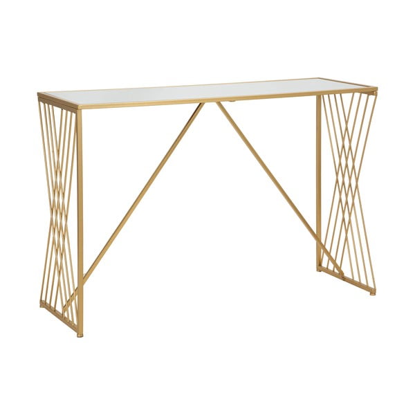 Masă consolă aurie 40x120 cm Easy – Mauro Ferretti-image-4