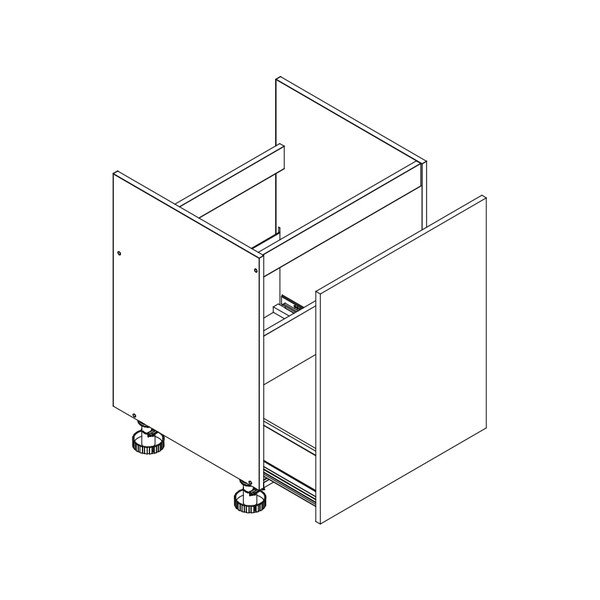 Dulap de bucătărie tip bază sub chiuvetă (lățime 60 cm) Kai – STOLKAR-image-2