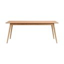 Masă de dining extensibilă cu blat cu aspect de lemn de  frasin  190x90 cm Yumi - Rowico