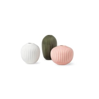 Set de 3 vaze miniaturale din gresie Kähler Design Mini