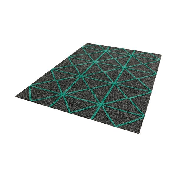 Covor Asiatic Carpets Prism, 120 x 170 cm, negru-verde-image-2