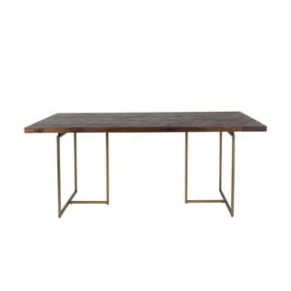 Masă dining cu structură din oțel Dutchbone Class, 180 x 90 cm
