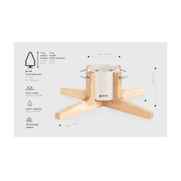 Suport brad de Crăciun Tree Nest Rustic-image-2