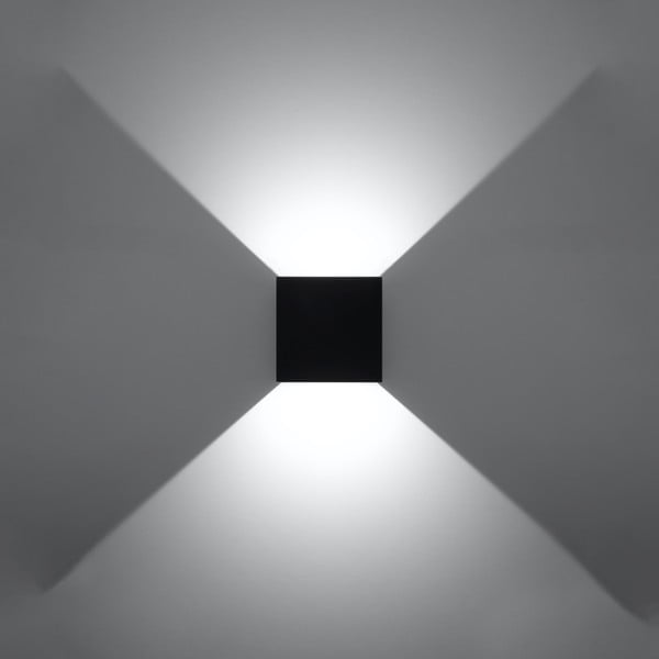 Aplică de perete neagră LED Pinio – Sollux-image-3