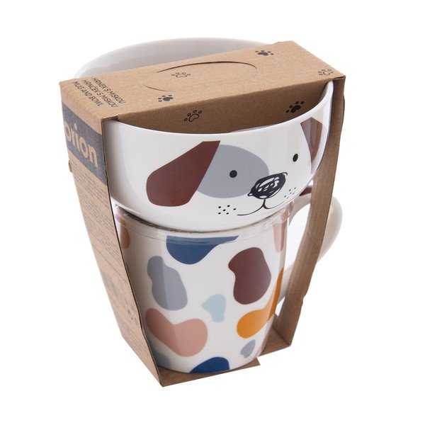 Set cană și bol 2 buc. din porțelan 350 ml – Orion-image-4