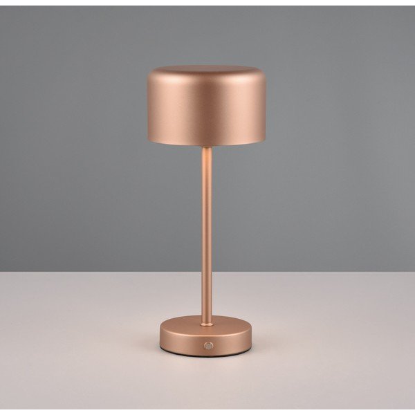 Veioză arămie LED cu intensitate reglabilă (înălțime 30 cm) Jeff – Reality-image-1