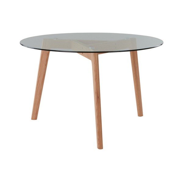 Masă de dining rotundă din lemn de stejar ø 120 cm Malevik – Jotex